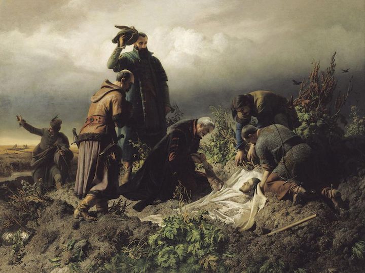 II. Lajos holttestének megtalálása (Székely Bertalan, 1860) forrás: wikipedia commons